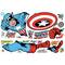 RoomMates Marvel Classic Captain America Comic Peel & Stick Giant Wall Decal